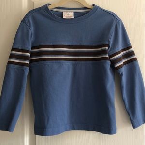 Hanna Andersson Boys 6-7 Long Sleeve T-Shirt Stripe